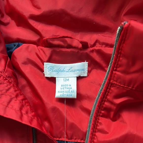 Ralph Lauren baby 12M wind breaker jacket,  roll up hoodie. - Picture 2 of 6